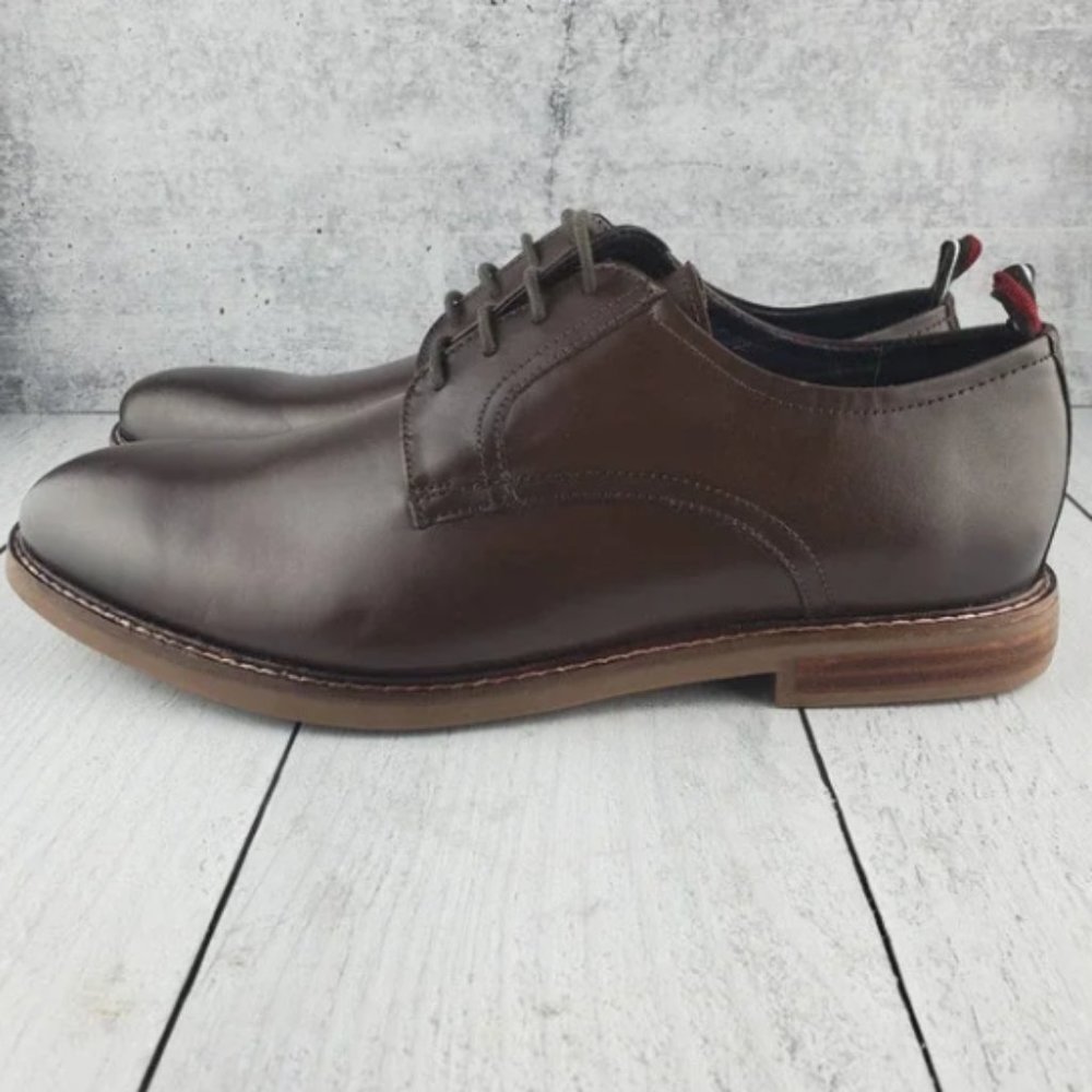 NEW - Ben Sherman Men's Plain Toe Leather Derby Size 8.5